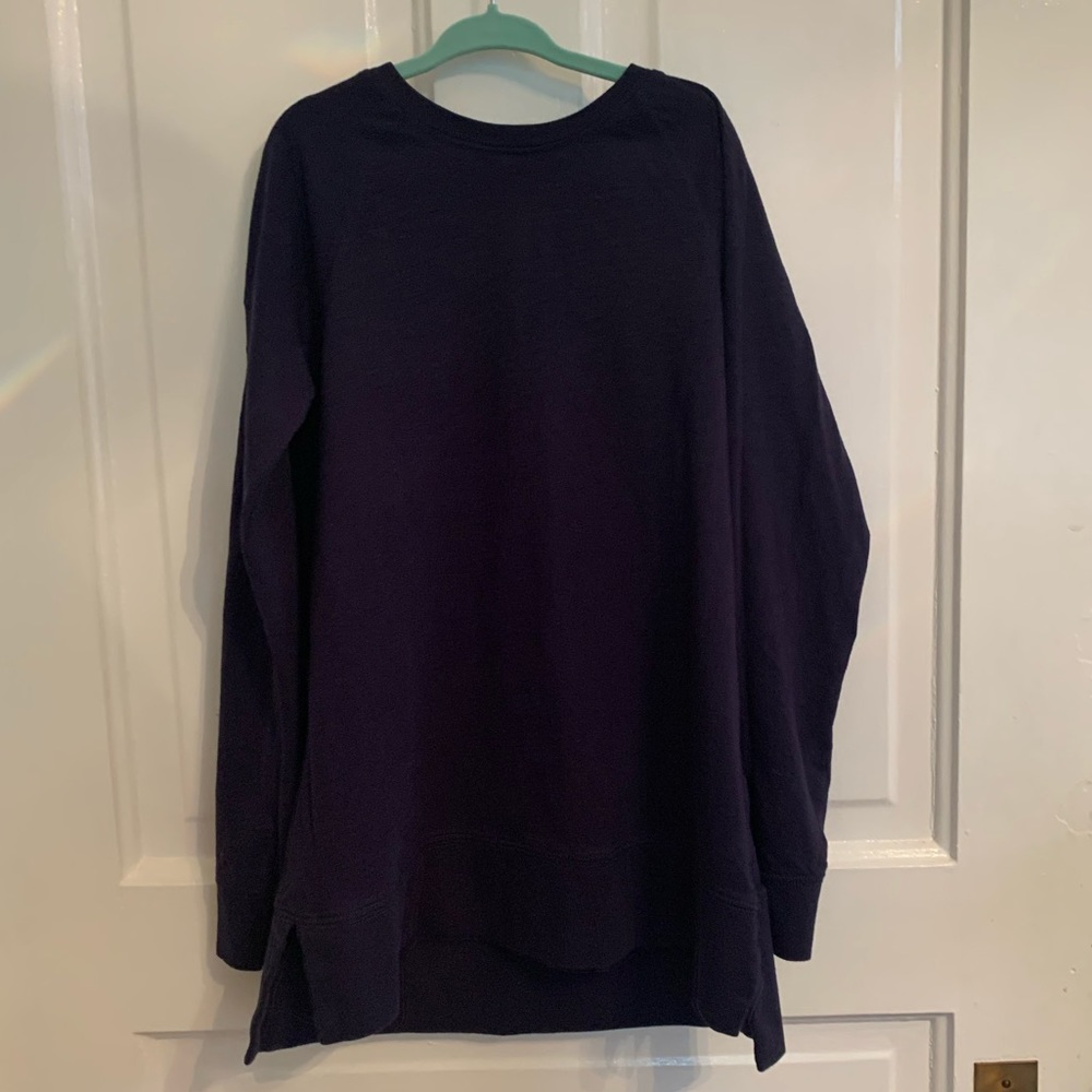 Primary long-sleeve tunic tee - Navy blue - size 10
